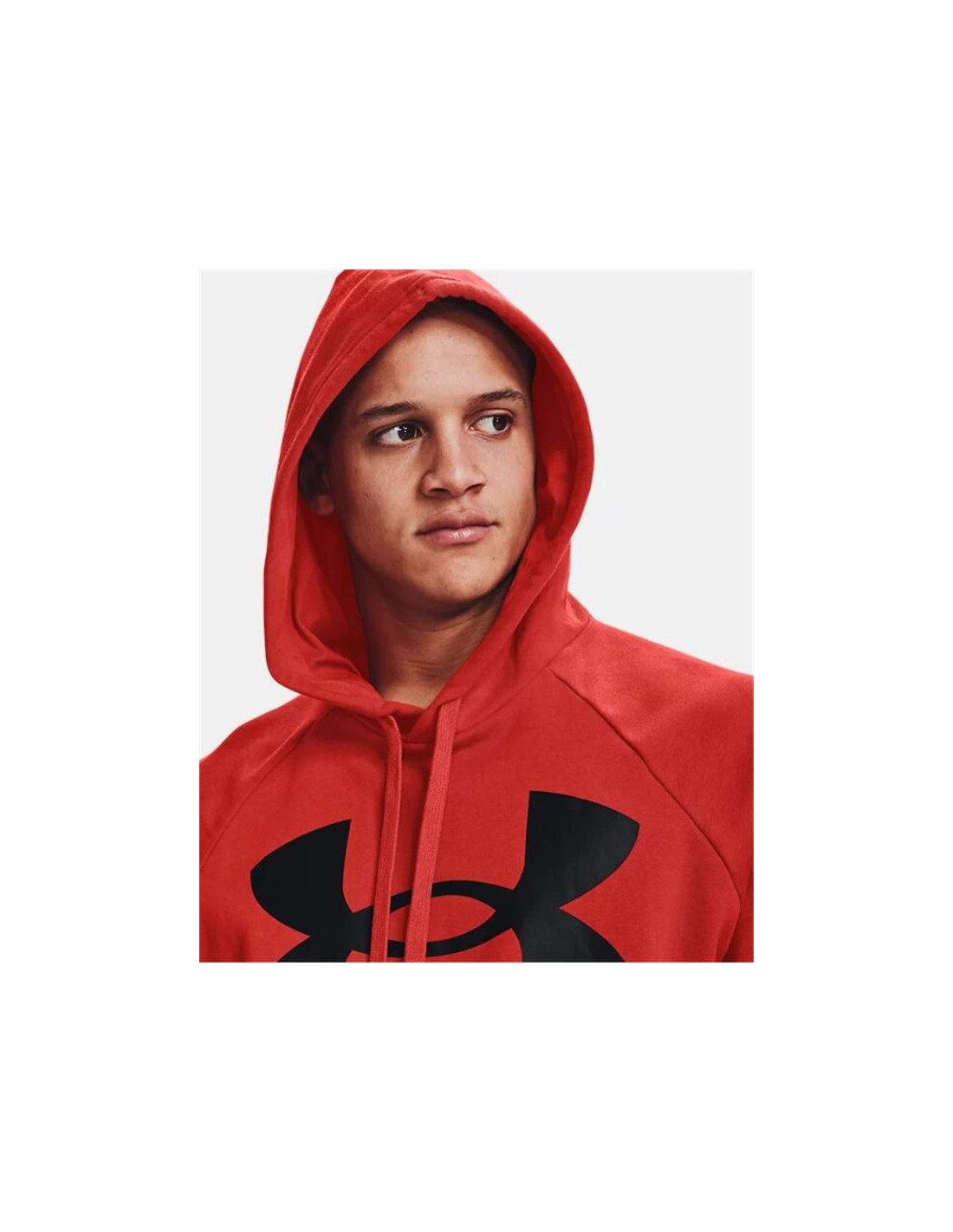 Sudadera con capucha Under Armour Fleece Rival Big Logo M Radiant Red