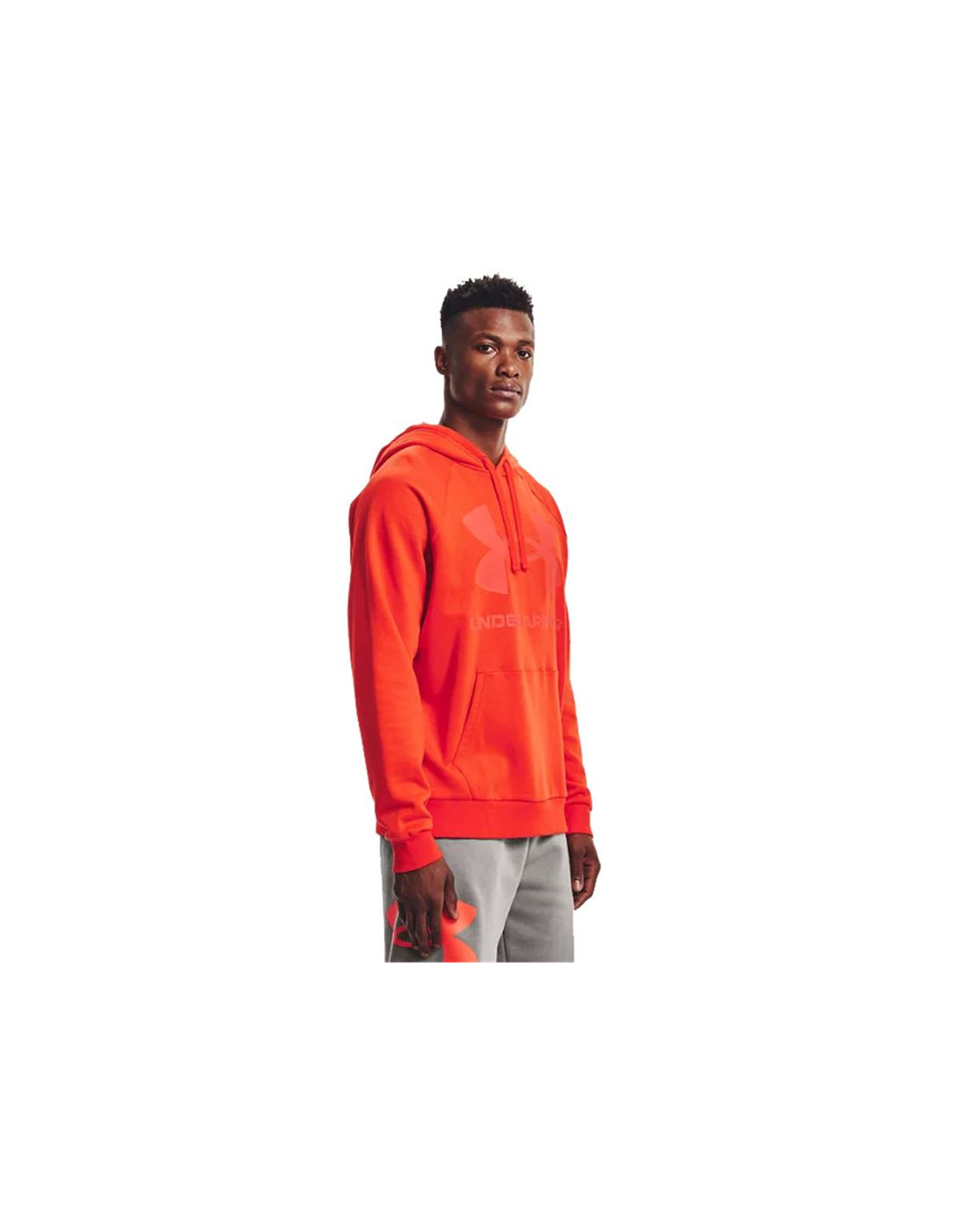 SUDADERA DE FITNESS UNDER ARMOUR RIVAL BIG LOGO HDORG HOMBRE