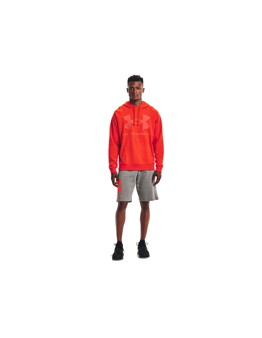 SUDADERA DE FITNESS UNDER ARMOUR RIVAL BIG LOGO HDORG HOMBRE