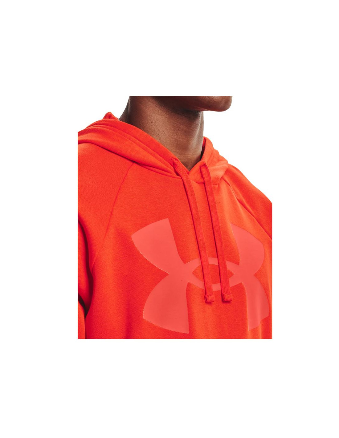 SUDADERA DE FITNESS UNDER ARMOUR RIVAL BIG LOGO HDORG HOMBRE