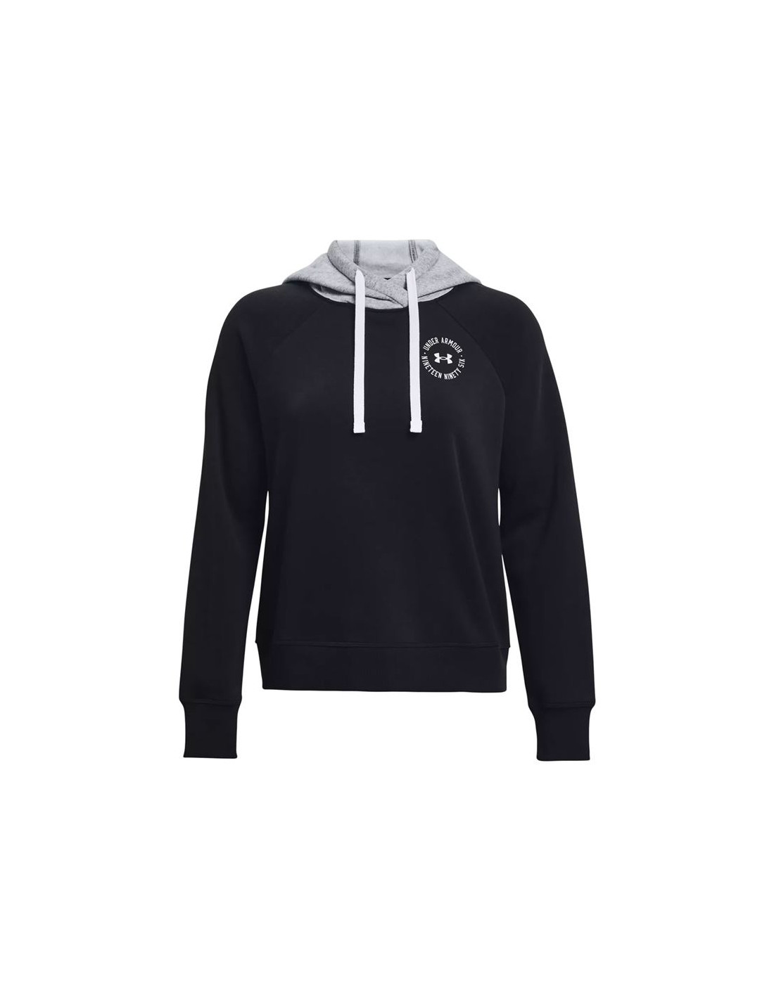 Sudadera Under Armour Rival Fleece CB Hoodie Negro