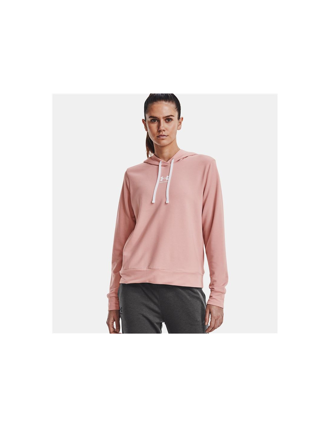 Sudadera Under Armour Rival Terry Mujer Pink