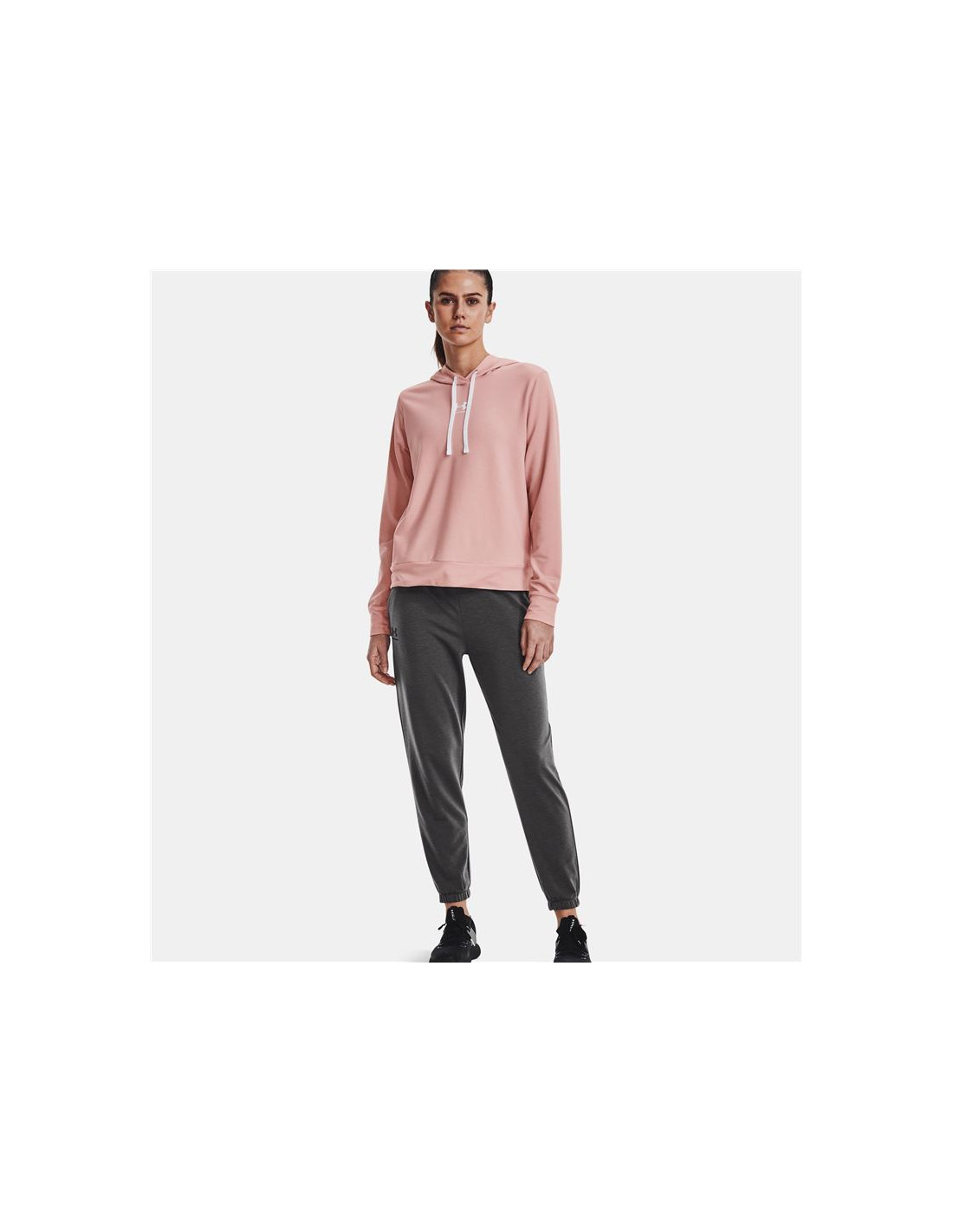 Sudadera Under Armour Rival Terry Mujer Pink