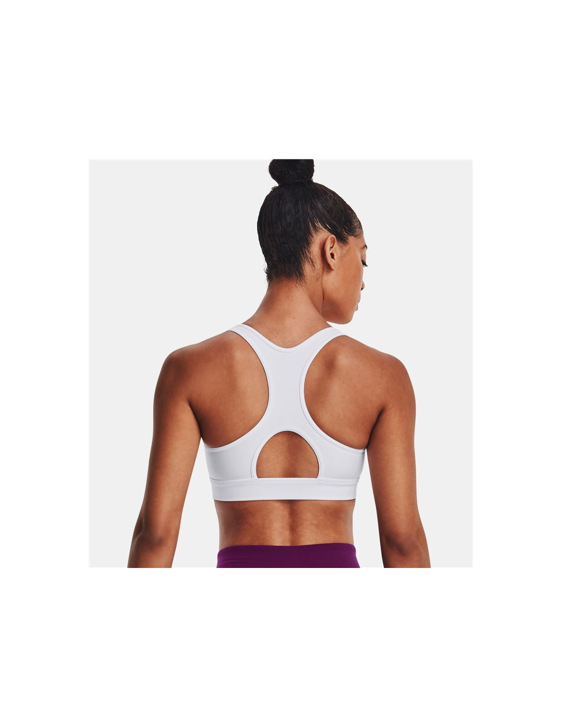 Sujetador Deportivo blanco Under Armour HeatGear Mid Mujer