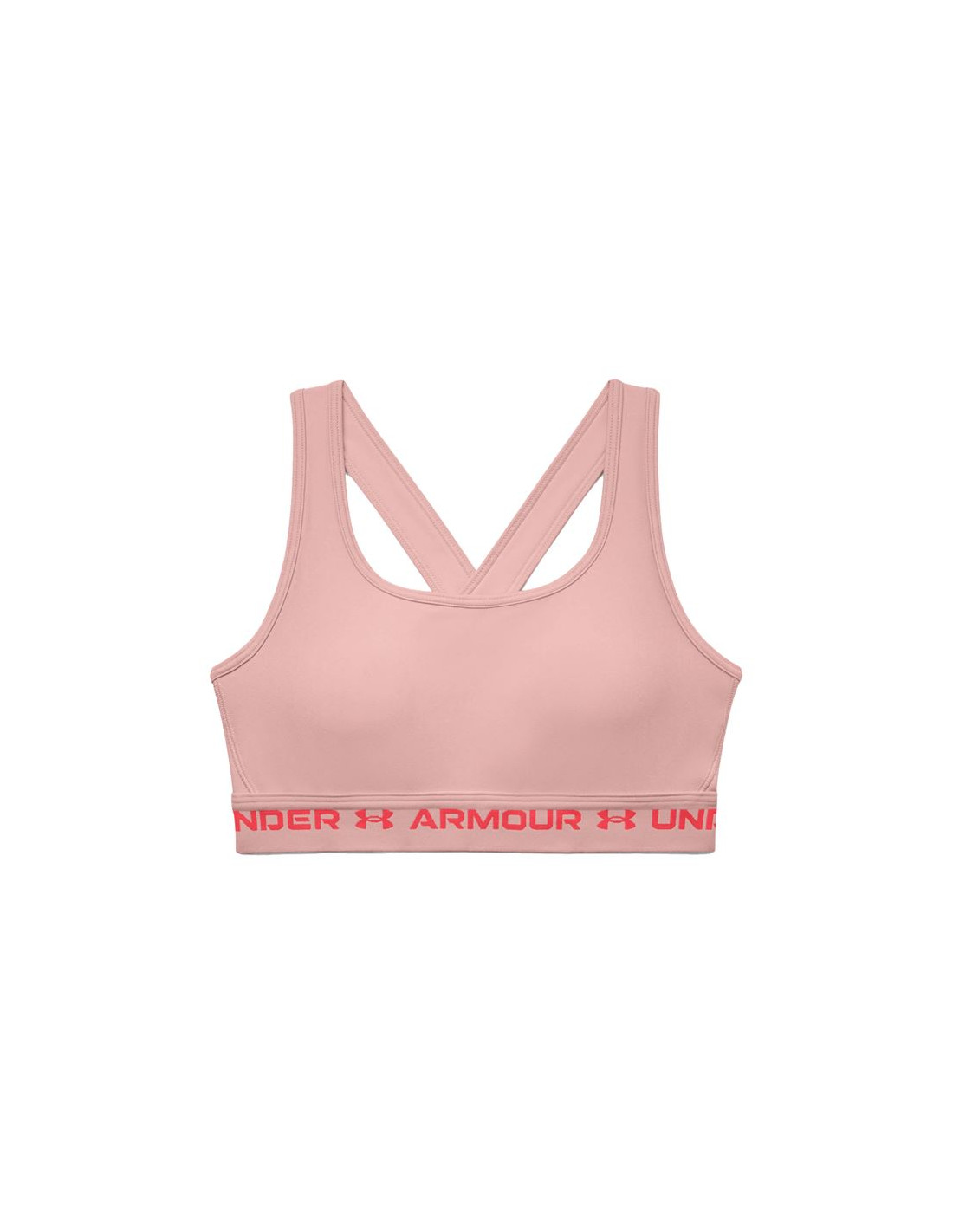 Sujetador deportivo Under Armour Crossback Mid Hthr Rosa