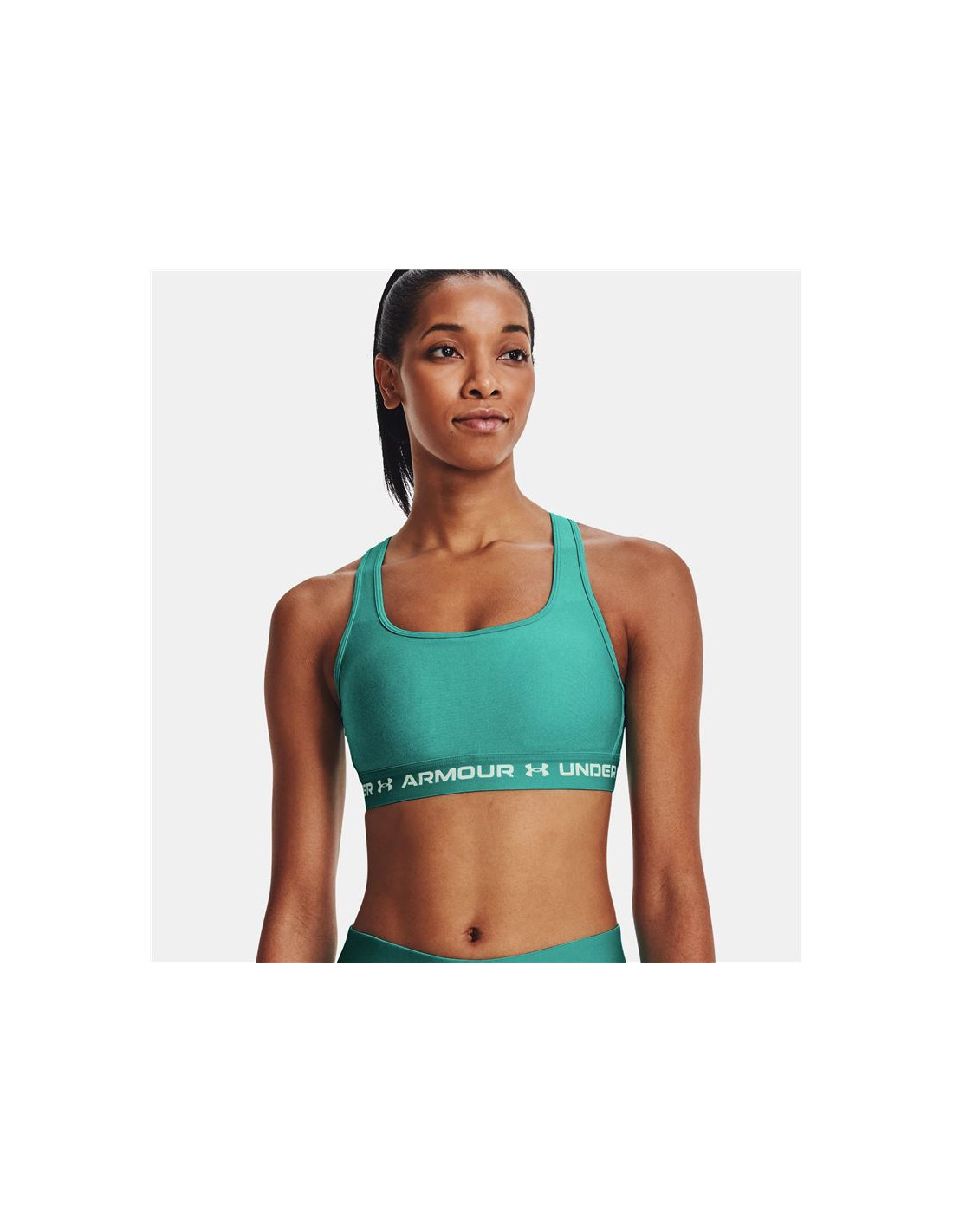 Sujetador deportivo Under Armour Crossback Mid Hthr Verde