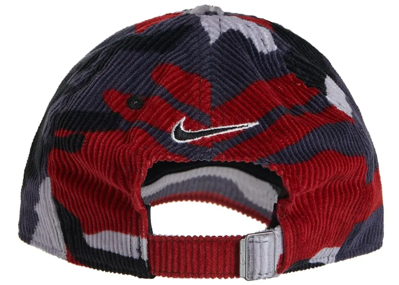 SUPREME NIKE ARC CORDUROY 6PANEL RED CAMO