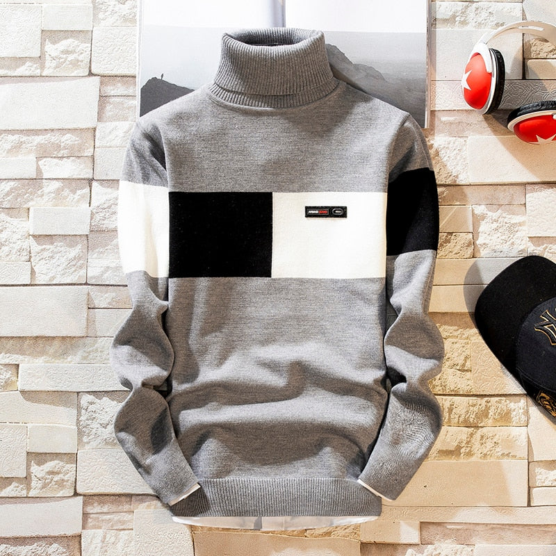 Suéter De Cuello Alto Slim Fit