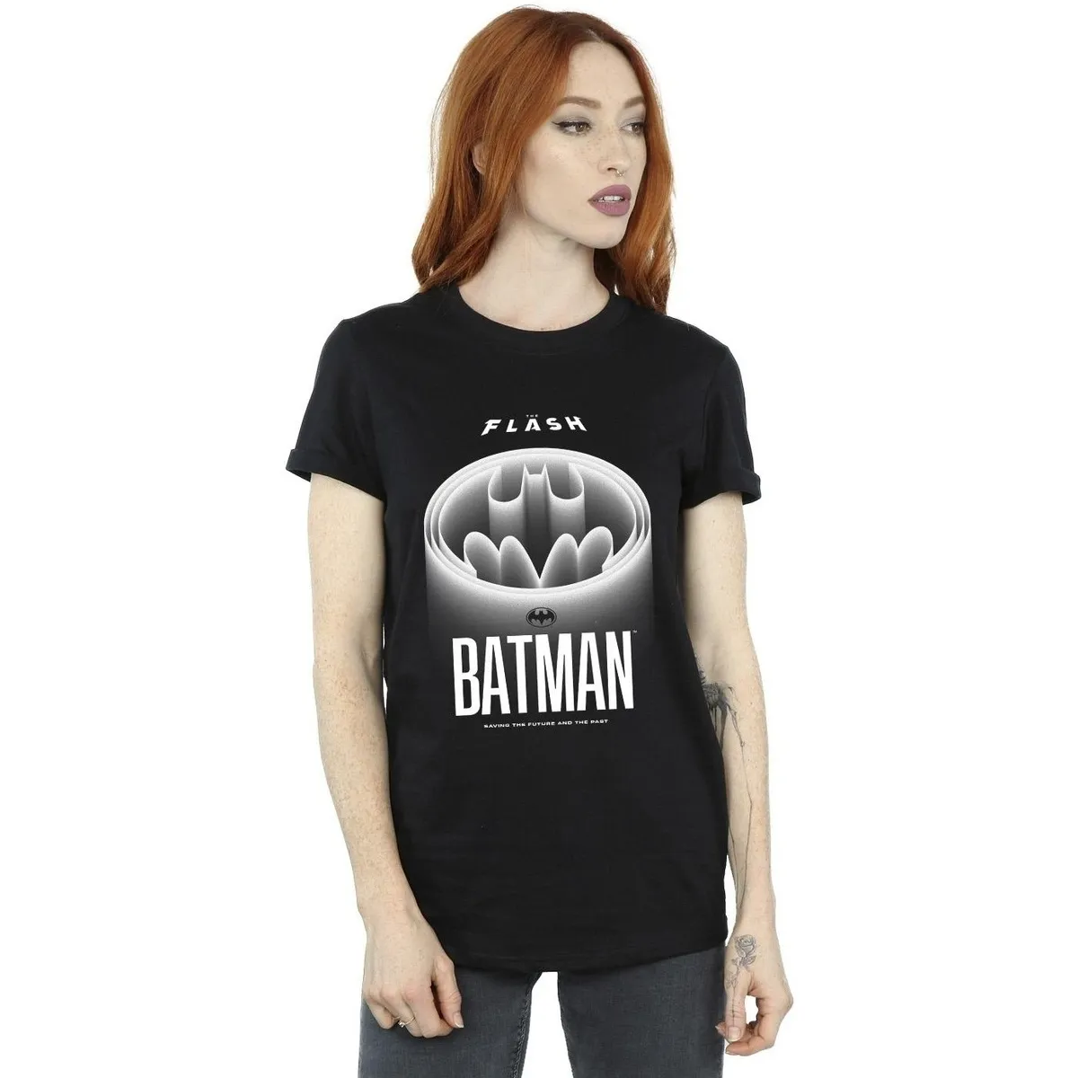 The Flash Batman White Logo