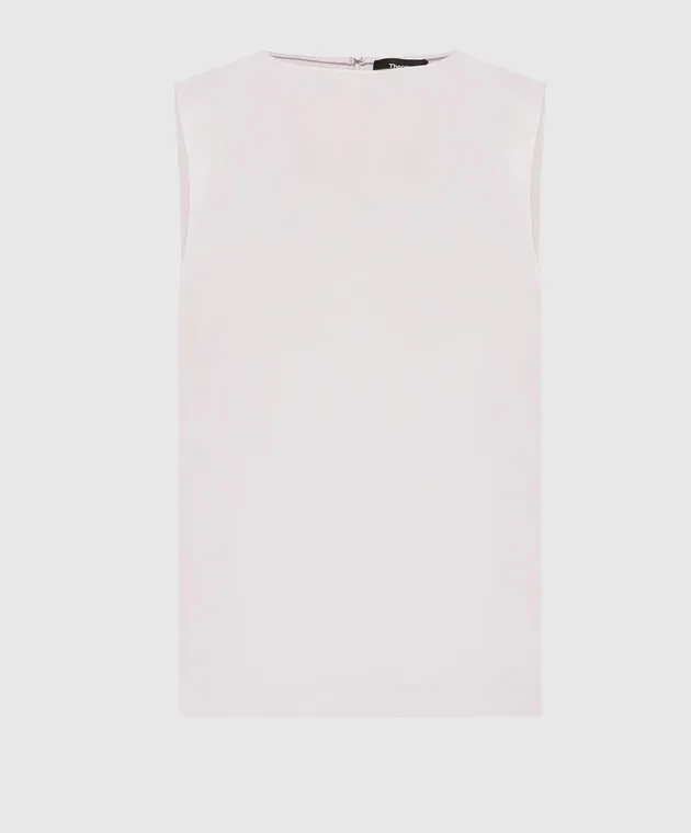 Theory Purple silk top