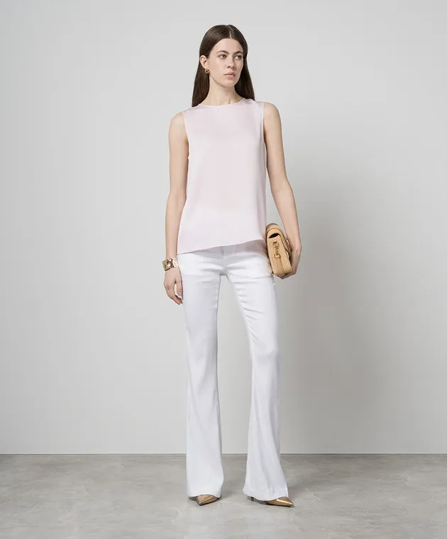 Theory Purple silk top