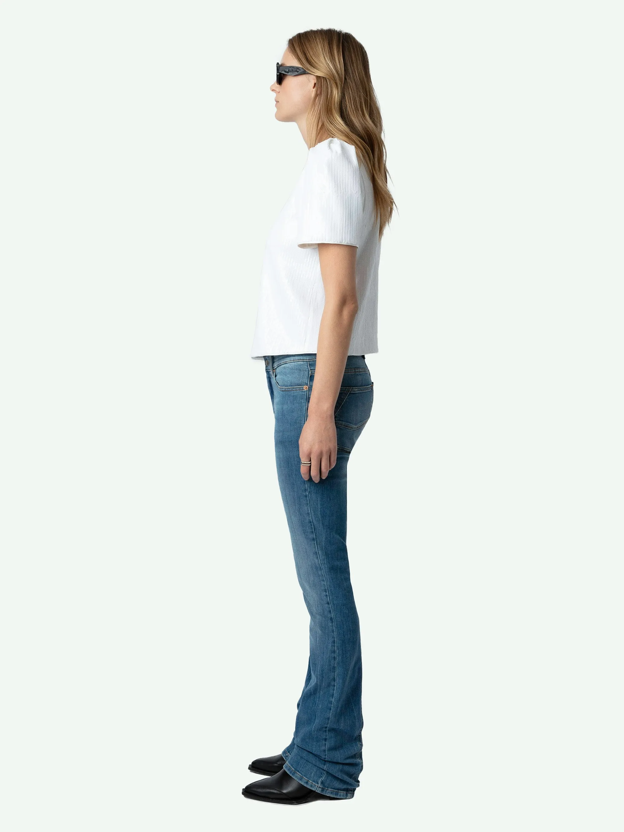 Top Tchao con Lentejuelas