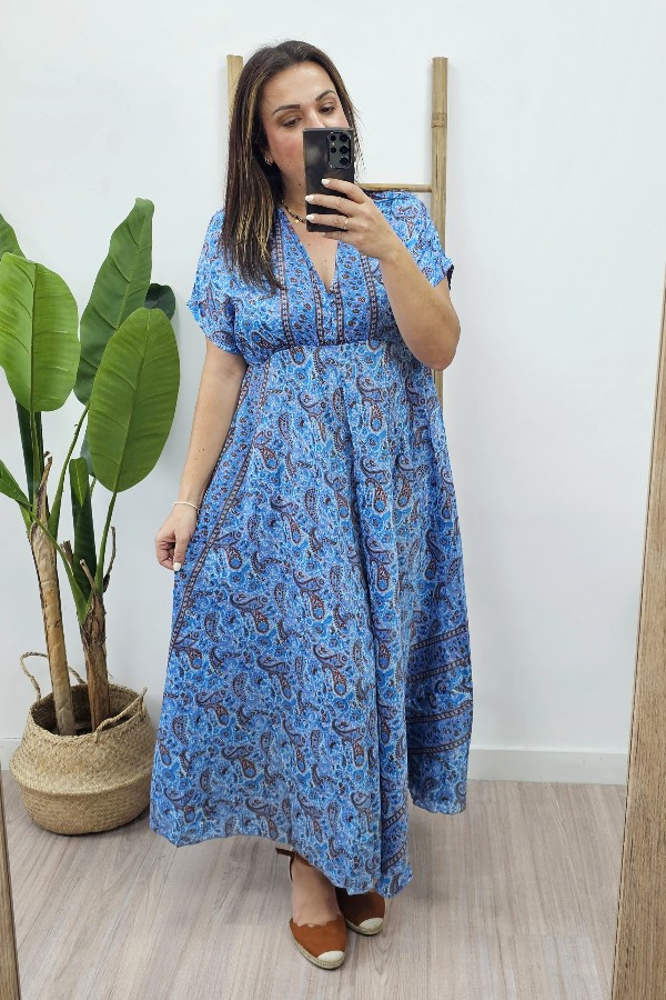 Vestido Bangladesh Azul