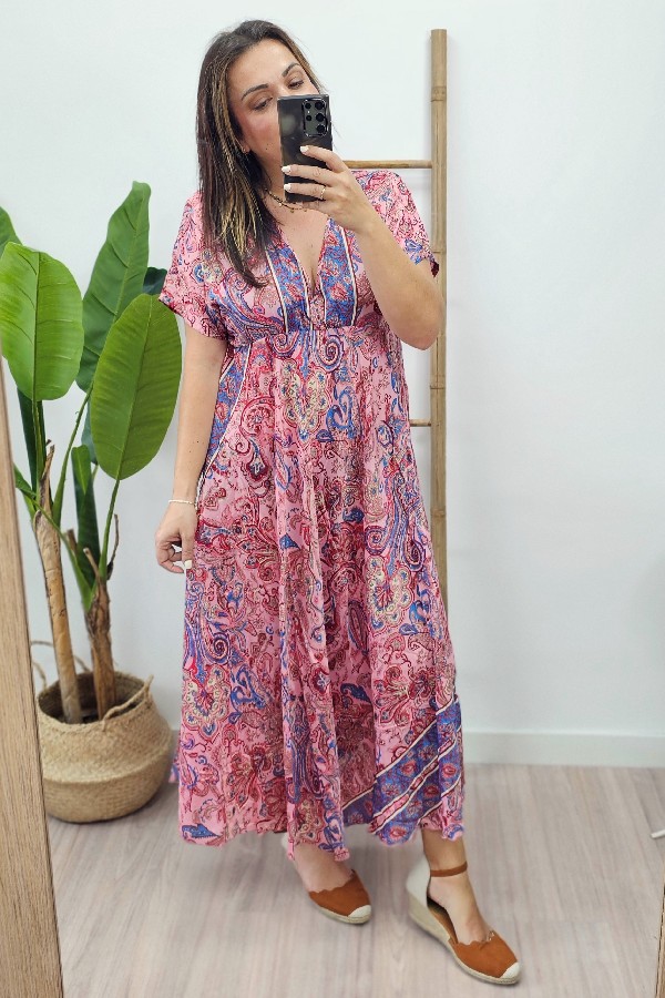 Vestido Bangladesh Rosa