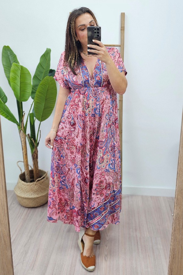 Vestido Bangladesh Rosa