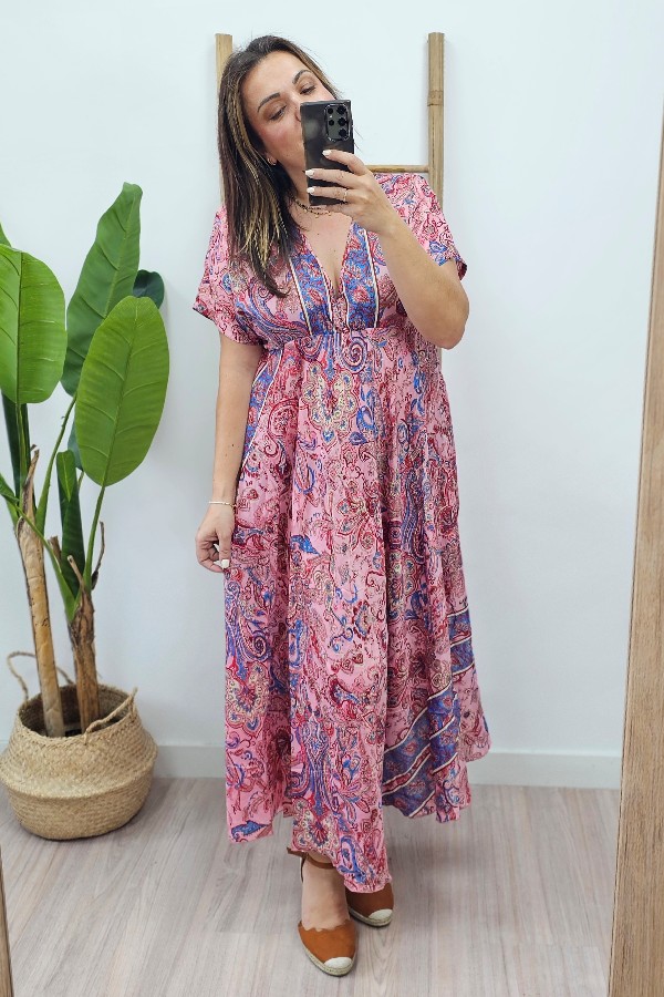 Vestido Bangladesh Rosa