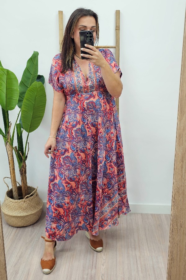 Vestido Bangladesh Salmon