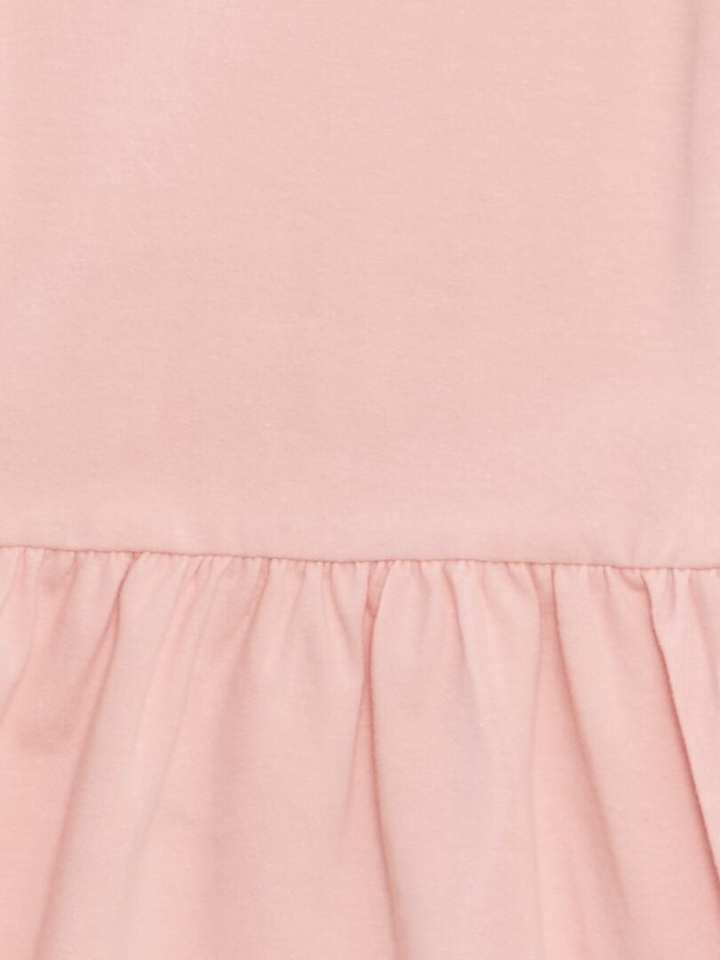 VESTIDO CON BORDADOS  ROSA
