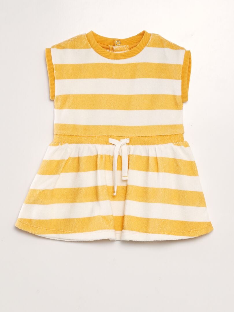VESTIDO DE PLAYA DE RIZO  AMARILLO