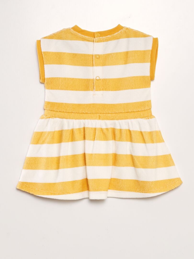 VESTIDO DE PLAYA DE RIZO  AMARILLO