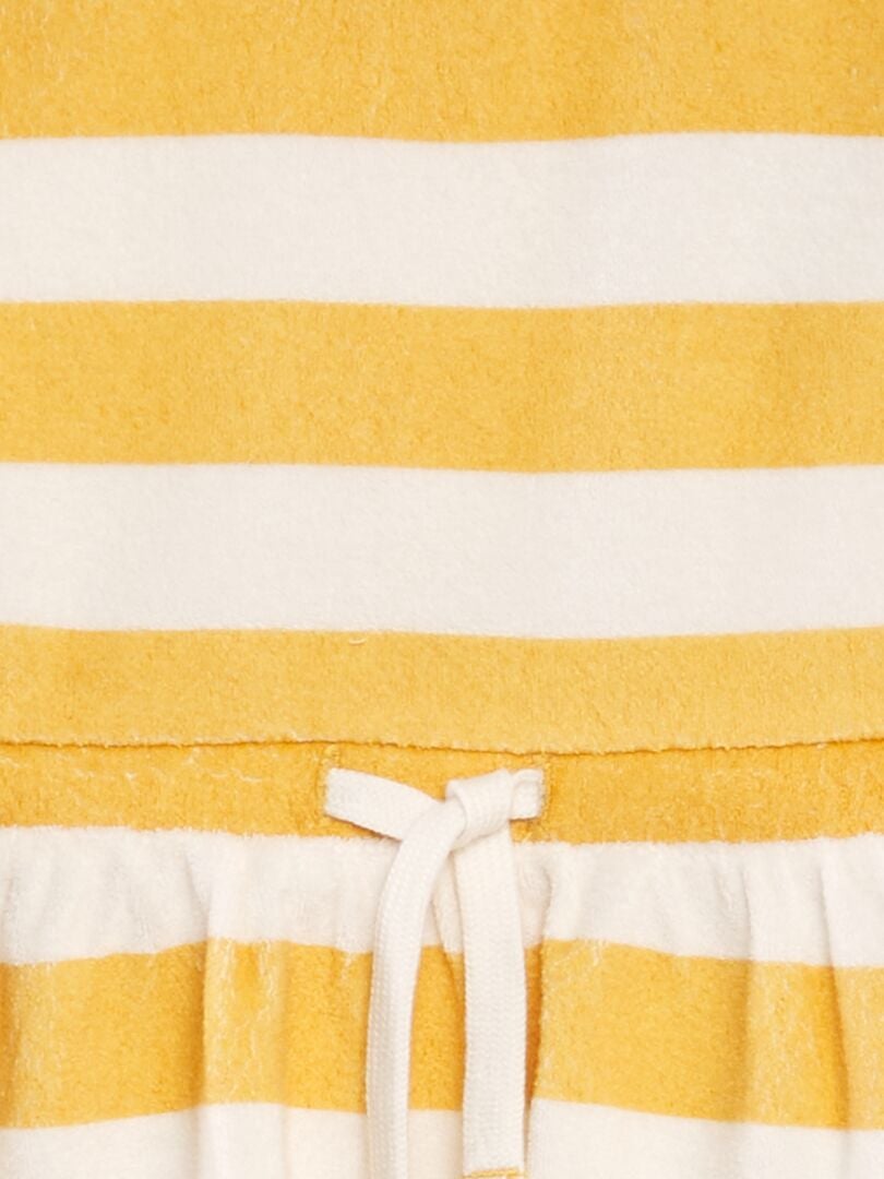 VESTIDO DE PLAYA DE RIZO  AMARILLO