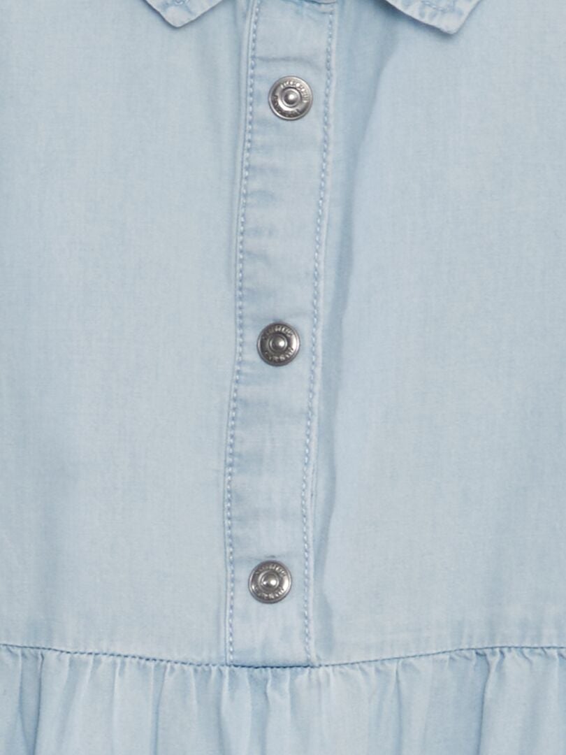 VESTIDO EFECTO VAQUERO  AZUL