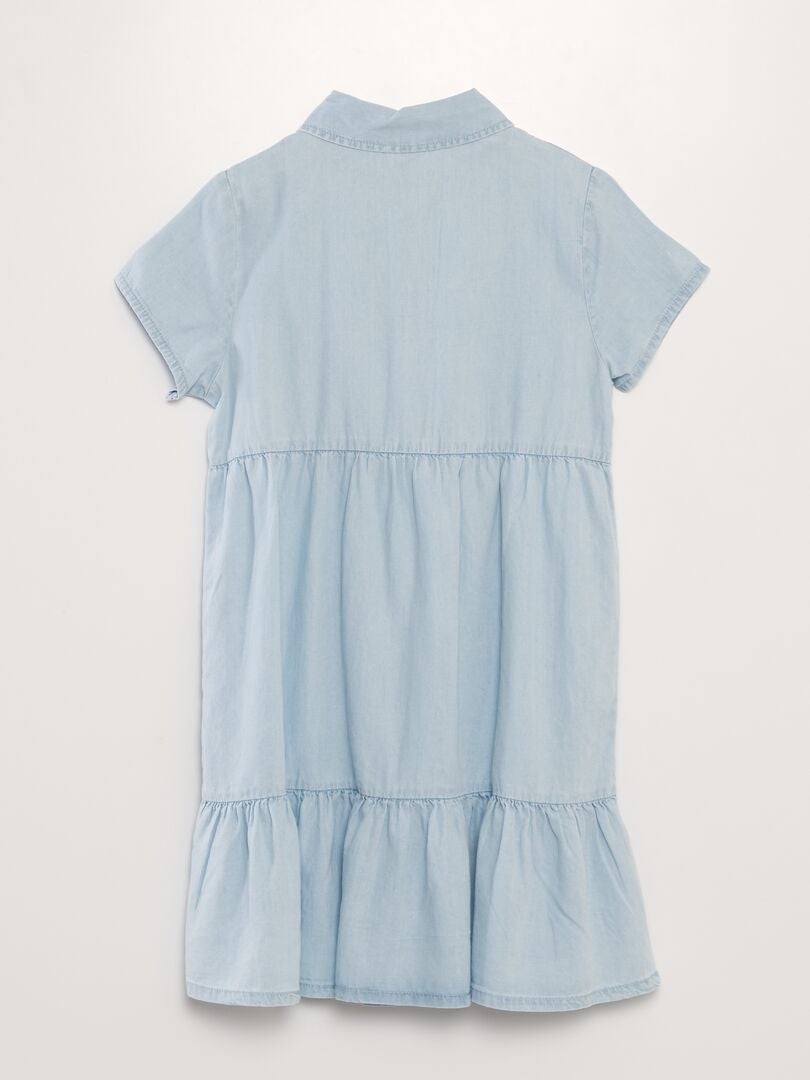 VESTIDO EFECTO VAQUERO  AZUL