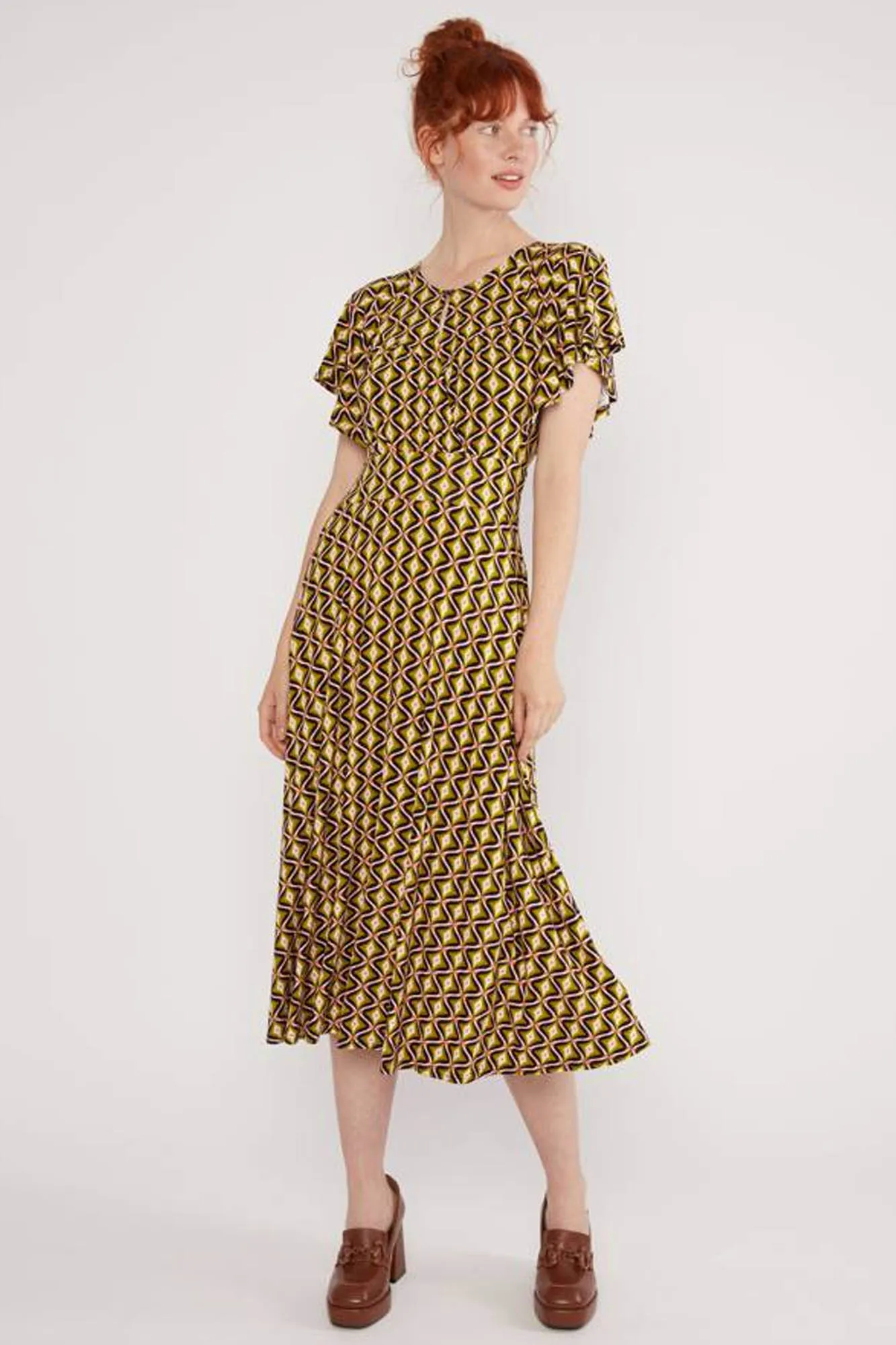 Vestido largo estampado LIGHTEST WINGS