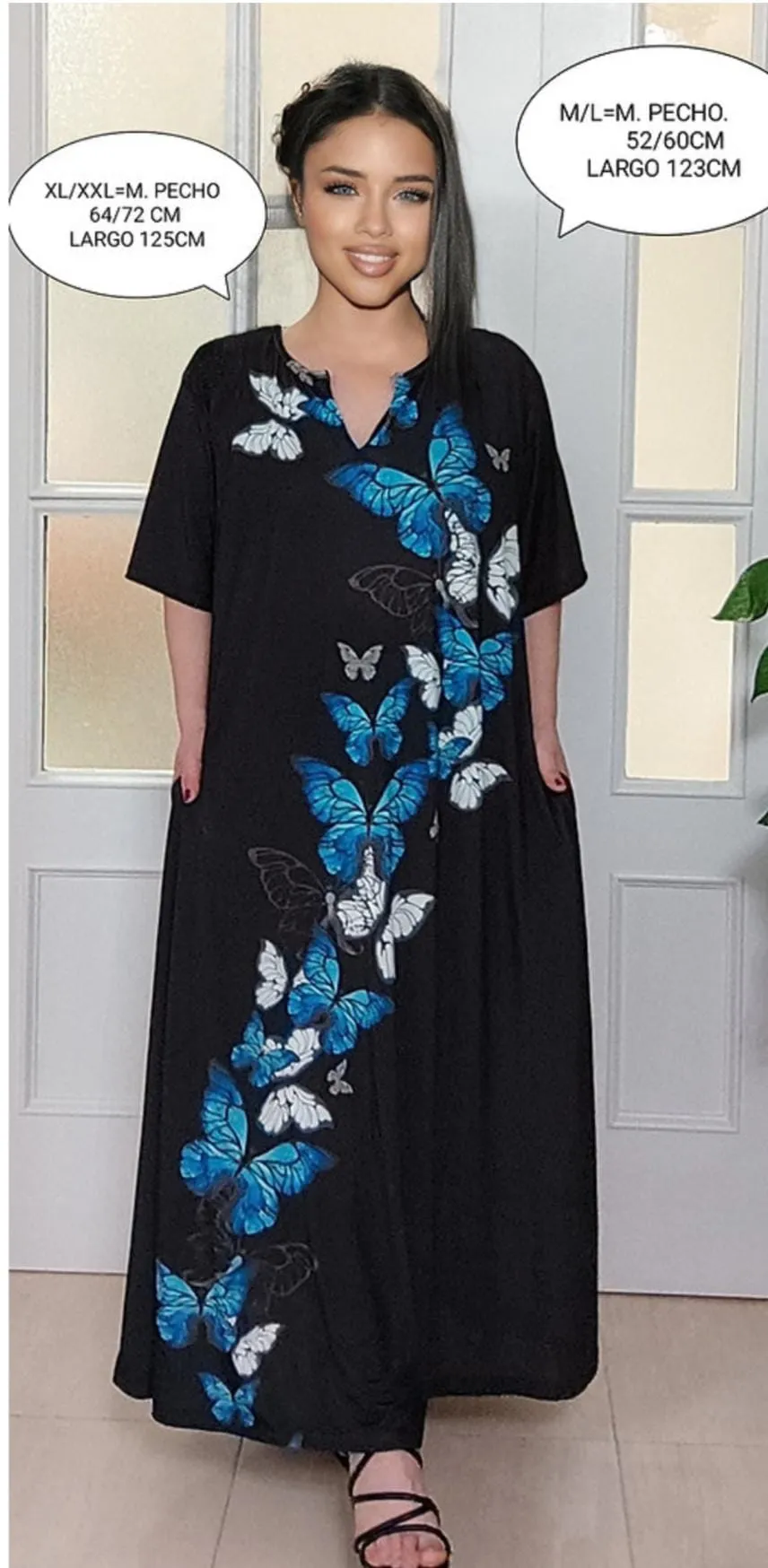 Vestido Largo Mujer Talla Grande