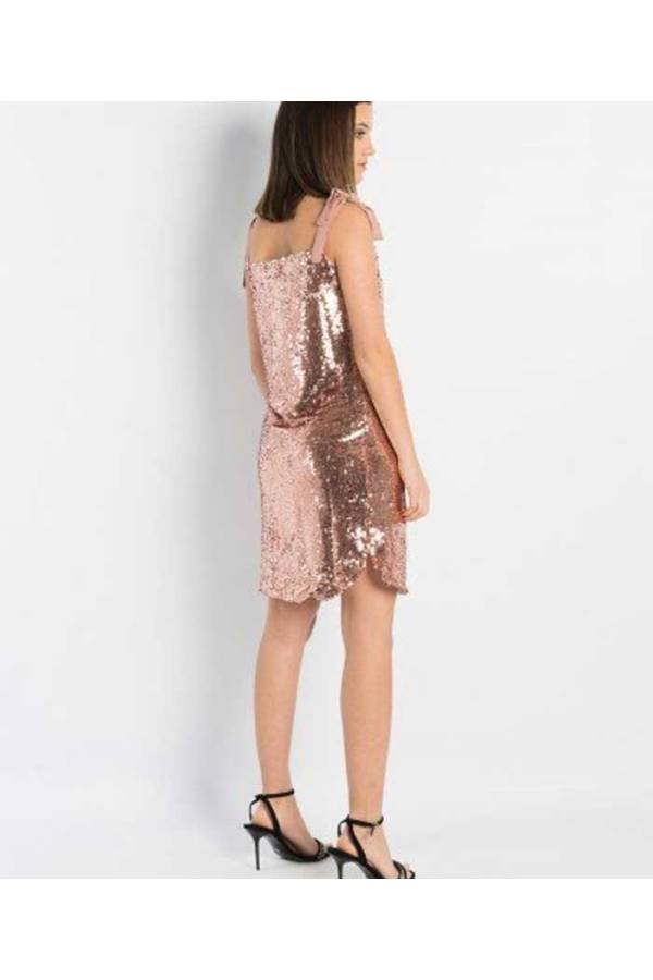 VESTIDO LENTEJUELAS Rosado España