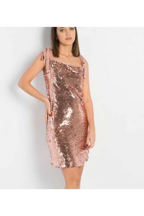 VESTIDO LENTEJUELAS Rosado España