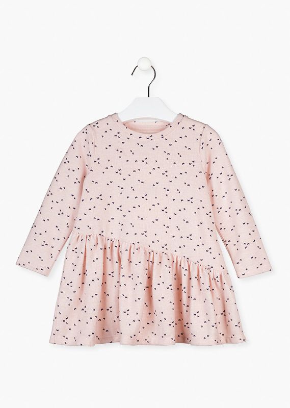 Vestido Niña Estampado Manga Larga Losan