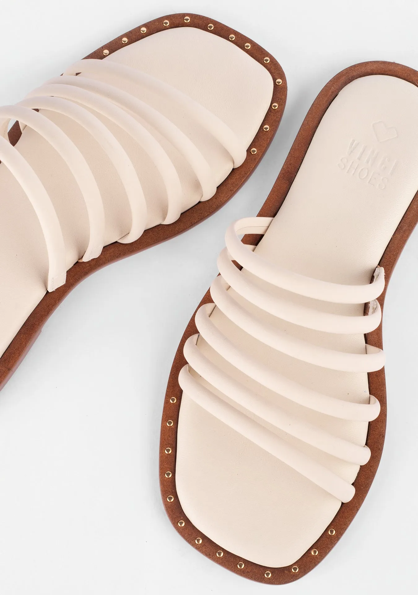 Vinci Shoes Analu Vanilla Sandals