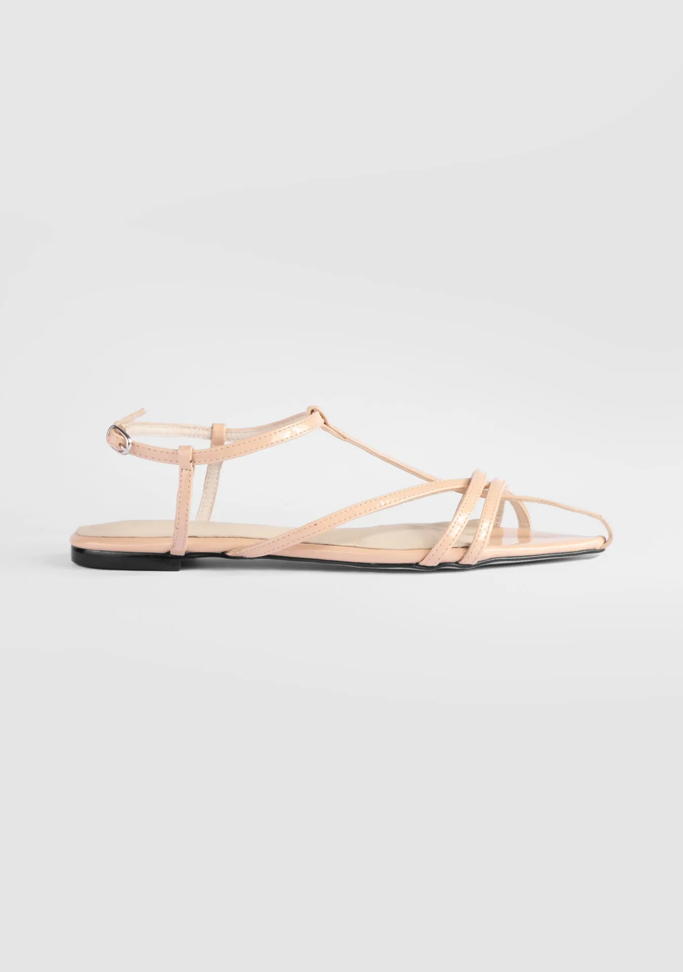 Vinci Shoes Juliet Shiny Blush Sandals