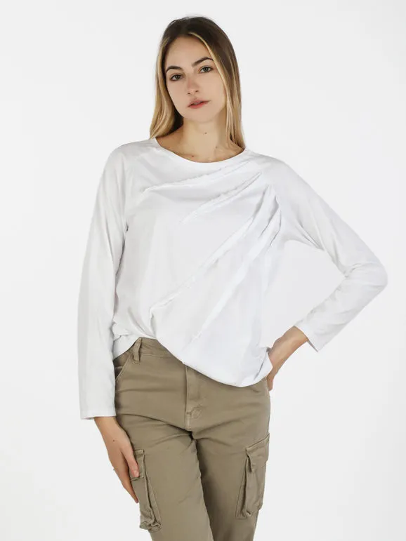 Wendy Trendy Camiseta oversize de algodón para mujer