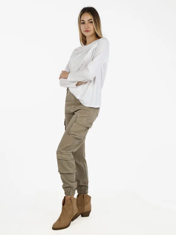 Wendy Trendy Camiseta oversize de algodón para mujer