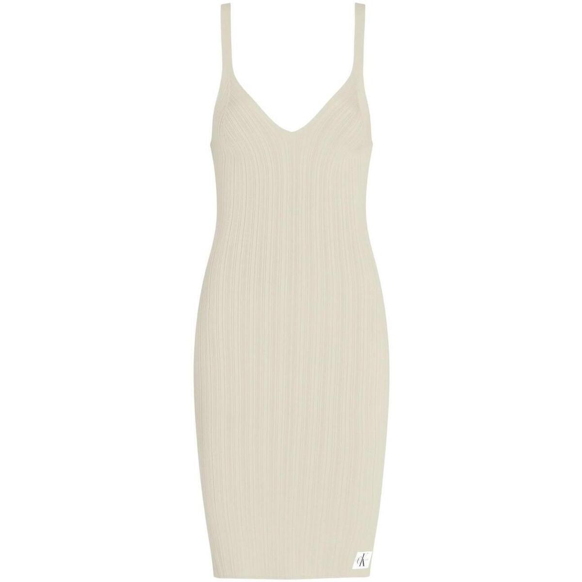 WOVEN LABEL SWEATER DRESS