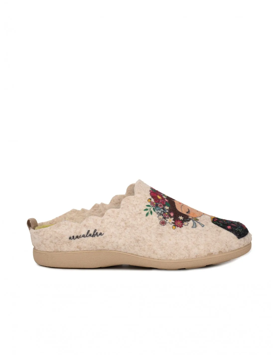 Zapatillas Casa Fieltro Frida Khalo