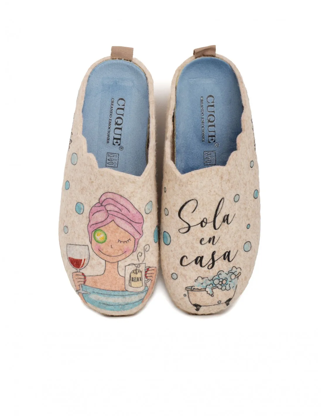 Zapatillas Casa Fieltro Sola en Casa