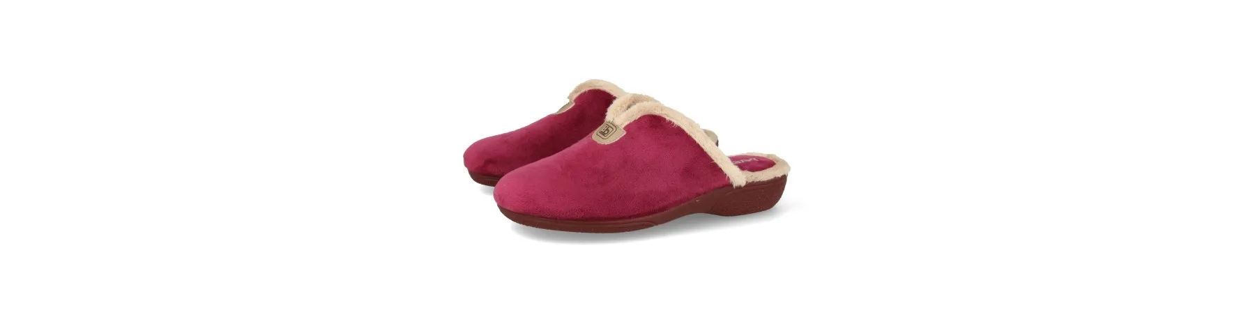 ZAPATILLAS CASA MUJER INVIERNO MOD. SUAVE BURDEOS