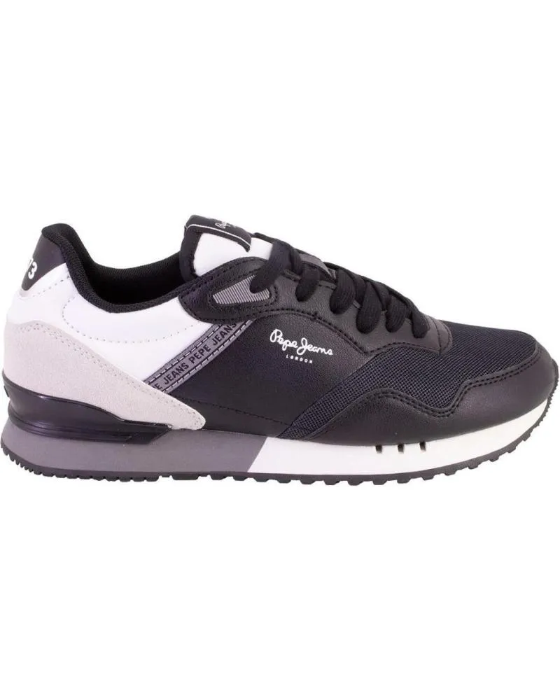 Zapatillas deporte PEPE JEANS  de Hombre PMS30991 ZAPATILLAS CASUAL DE HOMBRE CON BL  NEGRO