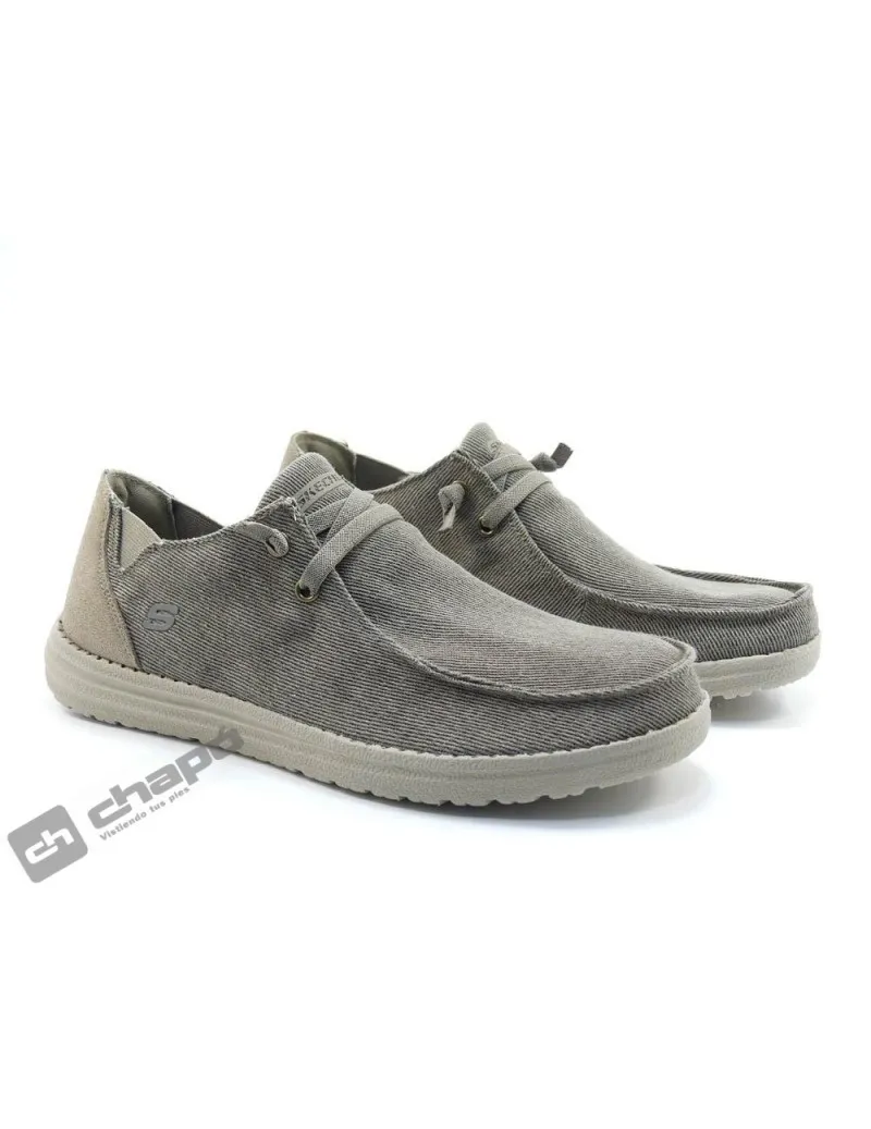 Zapatillas Deportiva Taupe Skechers 66387 **