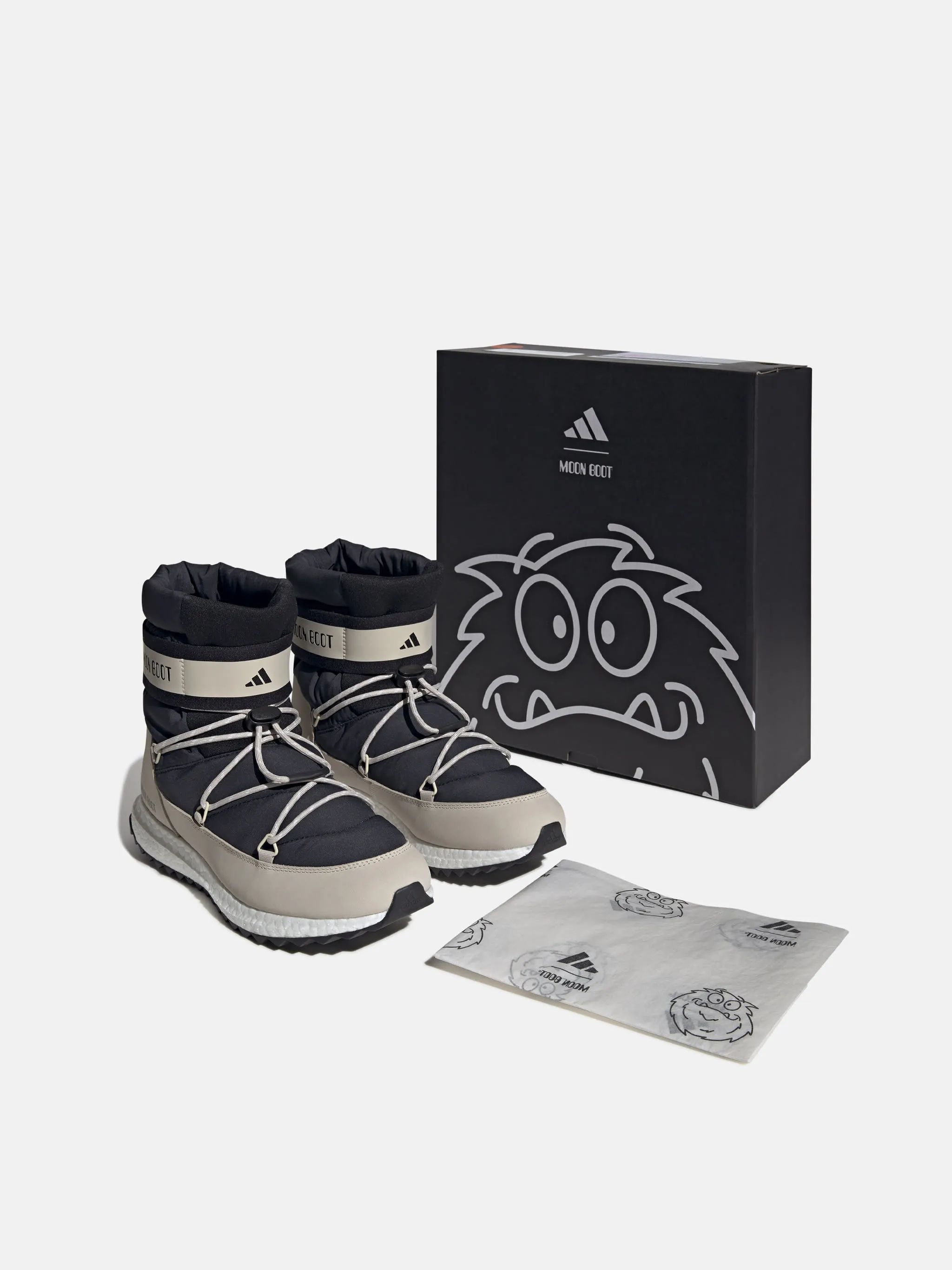 Zapatillas Moonboost Low High negras de adidas x Moon Boot