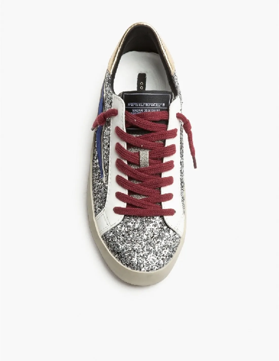 Zapatillas Purpurina Rayo Azul